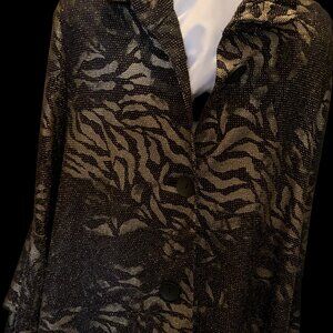 Woman's jacket by Damee, medium, like new, gold and black